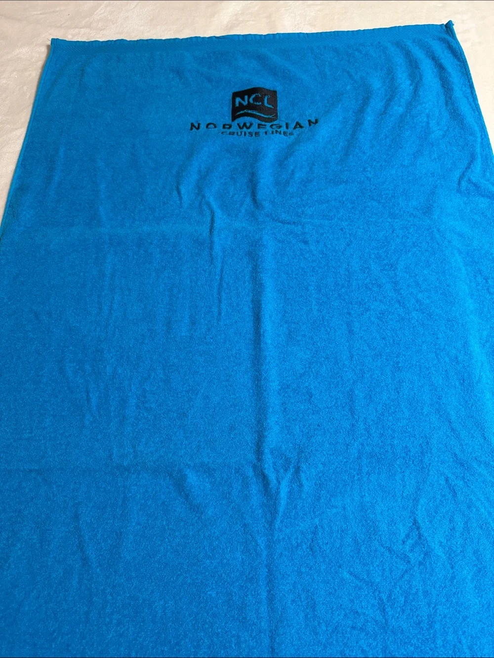 Norwegian Cruise Line Blue Logo Beach Towel NWOT